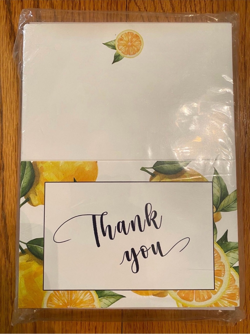 Lemon-Themed Thank You Cards, Envelopes, and Stickers 34 Pack Variety NEW